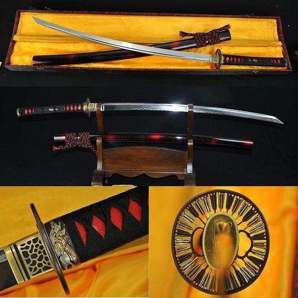 Japanese Samurai Sword Sakabato (reverse-edged Sword) Clay Tempered Blade - Handmade Swords Expert