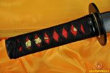 20" Fully Handmade Japanese Sword Tanto Black Blade Iron Tsuba - Handmade Swords Expert