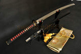 Clay Tempered Blade Iron Tsuba Japanese Samurai Sword Katana - Handmade Swords Expert