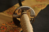 41" Handmade Japanese Samurai Sword Katana Folded Steel Blade Hawk Brass Tsuba - Handmade Swords Expert