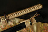 41" Handmade Japanese Samurai Sword Katana Folded Steel Blade Hawk Brass Tsuba - Handmade Swords Expert
