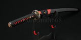 41"Japanese Samurai Katana Sword Clay Tempered Blade RaySkin Saya Fan Fittings - Handmade Swords Expert
