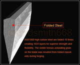 Folded Steel Full Tang Blade Japanese Samurai Sword Katana Wheel Stuba Style - Handmade Swords Expert